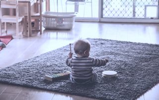 Pic of kid making music